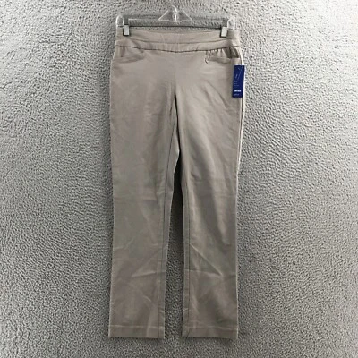 Pantalones al tobillo Apt.9 Brynn para mujer 4P (real 30x27,5) gris tiro medio NUEVO Foto 1 de 4