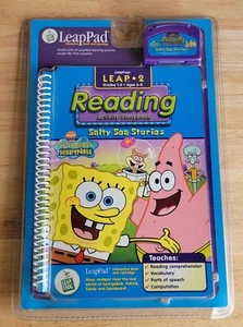 LeapFrog Leap 2 Reading Sponge Bob Salty Sea Stories Book & Cartridge Unopened - Picture 1 of 2