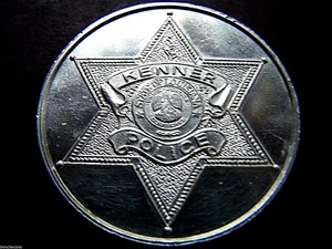 1973 Kenner Police Department Plain Aluminum Mardi Gras Doubloon - Picture 1 of 2
