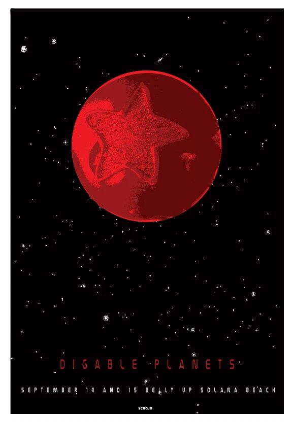 Scrojo Digable Planets Belly Up Tavern Poster Digable_0809 - Image 1 of 1