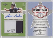 2020 Leaf Perfect Game National Showcase Green /25 Logan McGuire Patch Auto