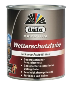 Düfa Premium Wetterschutzfarbe / Weiß / 2,5L Holzfarbe - Bild 1 von 2