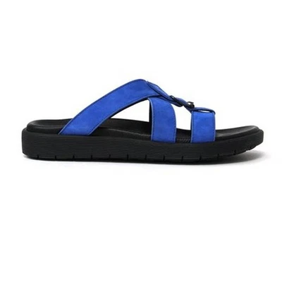 Sandalias LD Tuttle para mujer talla 37 EE. UU. 7 The Unit de gamuza azul real Foto 1 de 4