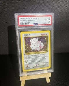 1999 Pokémon French Melofee Clefairy Holo 1st Edition #5 Variant PSA 8 - Picture 1 of 3