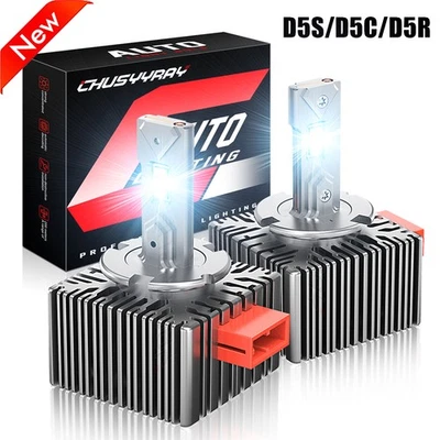 Fit 2016-2020 雪佛兰索罗德氙气 D5S 灯泡 LED 头灯套件 高/低 — 第 1/4 张图片