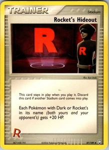 ROCKET'S HIDEOUT 87/109 POKEMON TEAM ROCKETRETURNS - NM - Foto 1 di 2
