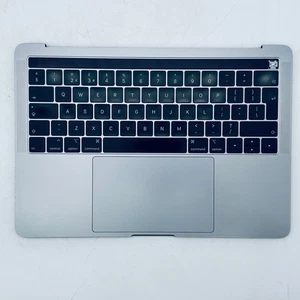 MacBook Pro 13" 2019 A2159 Palmrest Top Case UK Keyboard Battery Touch Bar Grey - Picture 1 of 11