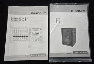 Sistema de megafonía mezclador eléctrico Phonic PowerPod 740 780 MANUAL DEL PROPIETARIO - Imagen 1 de 1