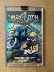 2024 Wild Card Dino-Might PREHISTORIC Colston Loveland 1/3 Mammoth Oversized - Picture 1 of 2