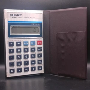 Sharp ELSI MATE EL-339 Metric Converter Calculator - Tested W/Case & Battery - Picture 1 of 8