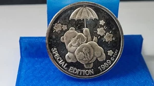 Vintage 1989 Care Bears Caring Together 1 Unze .999 Silbermedaille - Bild 1 von 4