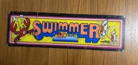 Swimmer Arcade Marquee ORIGINAL - (paint chipped