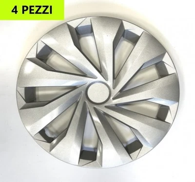 COPRICERCHI COPPE RUOTA RAGGIO "15" KIT 4 PEZZI PER VOLKSWAGEN POLO 2019 IN POI - Immagine 1 di 2