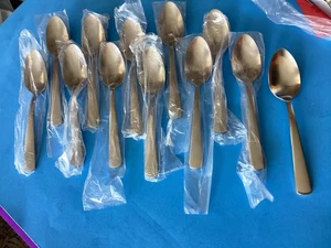 Oneida Nocha Satin-Place/Soup Spoons. Twelve (12) 18/0 Stainless Steel, 7 1/8” - Picture 1 of 9