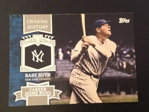 2013 Topps Mini Chasing History #MCH-14 BABE RUTH Yankees Online Exclusive - Picture 1 of 1
