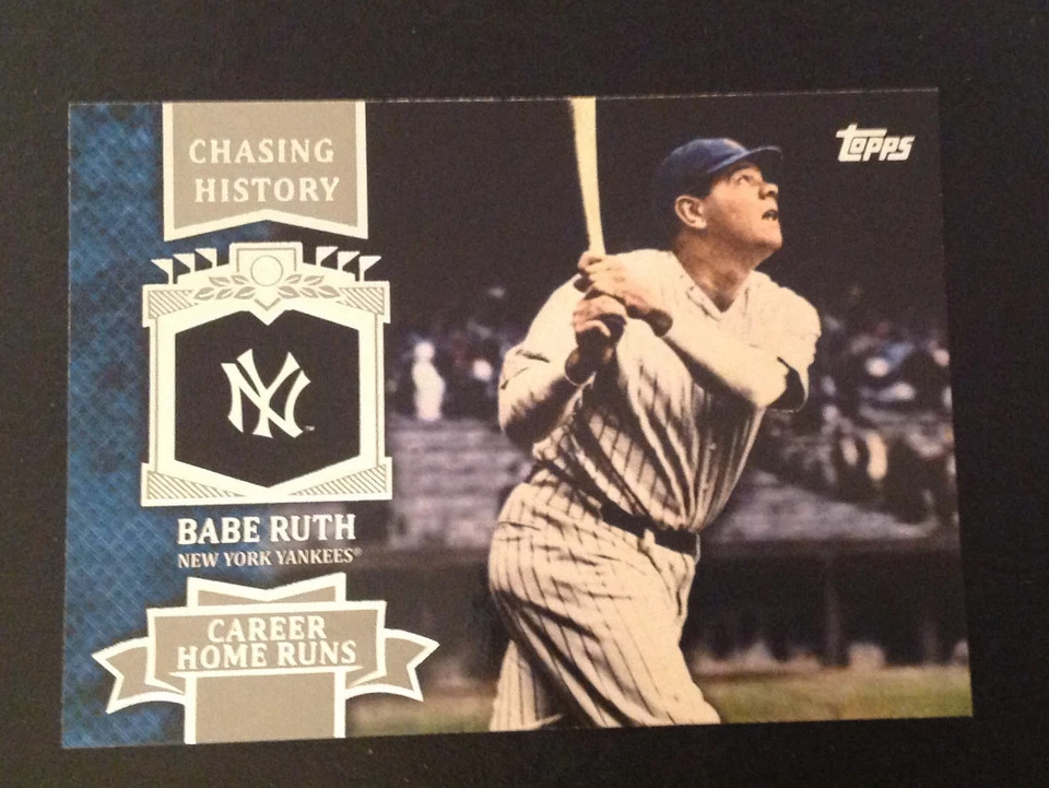 2013 Topps Mini Chasing History #MCH-14 BABE RUTH Yankees Online Exclusive - Image 1 of 1