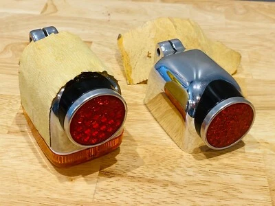 Carcasas intermitentes BMW R75/5 R60/5 R50/5 69 70 71 NOS + lente con reflectores ROJOS Foto 1 de 4