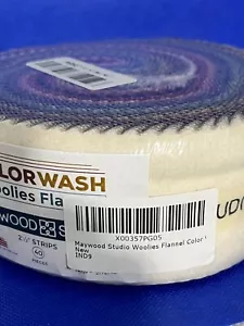 Woolies Flanell von Maywood Studio - Color Wash Jelly Roll Streifen - Bild 1 von 7