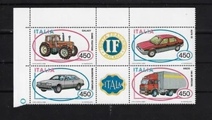 1984 ITALIA REPUBBLICA - Automobili Italia (I emissione) con appendici - sx MNH - Foto 1 di 1
