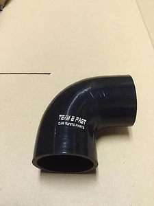 90° Silikonschlauch Schwarz 102mm Ladeluft kühler Schlauch Bogen 4" 100mm Gewebe - Bild 1 von 1