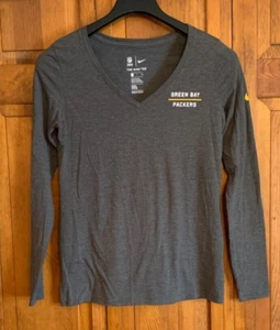 NIKE/NFL Team Apparel - The NIKE TEE - L/S Gray "PACKERS" T-Shirt Tag Size S - Picture 1 of 3
