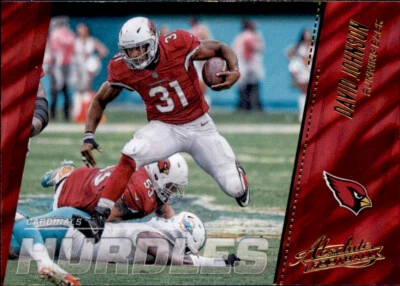 2017 Absolute Hurdles David Johnson Foil NFL Insert PWE Cardinals #15 - Image 1 of 2