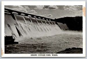 Postcard Washington Grand Coulee Dam WA Miniature 3" x 4.5" - Picture 1 of 2