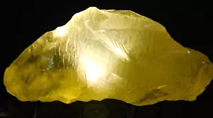 Enorme piedra preciosa suelta topacio limón brasileño certificado natural 87 quilates sin cortar áspera - Imagen 1 de 5