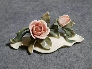 Vintage Karl Ens Volkstedt Roses Cornucopia, Germania - Foto 1 di 6