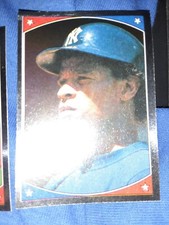 1987 Topps Stickers Rickey Henderson FOIL #147 NY Yankees SPARKLE BLACK BACK