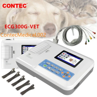 Veterinary ECG Monitor EKG Machine Digital 3 Channel 12-lead Electrocardiograph - Image 1 of 4