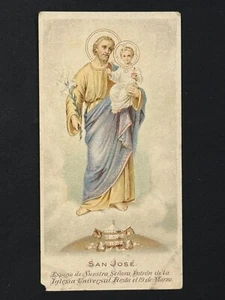 holy card chromolithography santino image pieuse "SAN JOSE" - Picture 1 of 2