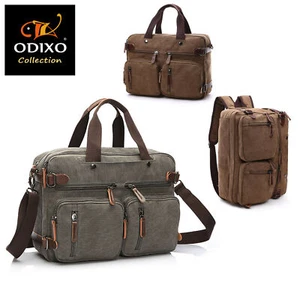 Vintage Herren Umhängetasche Canvas Hand Tasche Tablet Rucksack Messenger Bag - Bild 1 von 11