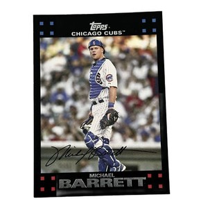 2007 Topps Chicago Cubs Baseball Card #492 Michael Barrett