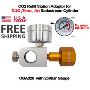 CGA320 Quick Connect Adaptor Refill Station for Sodastream Art Terra Cylinder