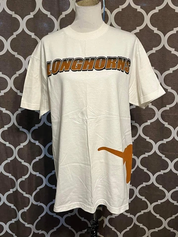 Vintage Texas Long Horns T-Shirt NCAA Champs Wrap Around Logo Adult Size Medium Cover