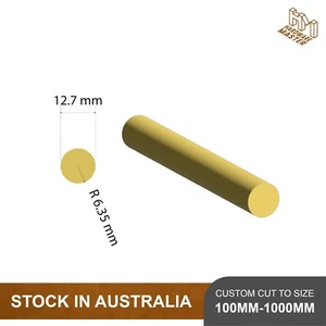 Brass Solid Rod | 12.7mm | Multiple Lengths / Size Available | C385 - Picture 1 of 6