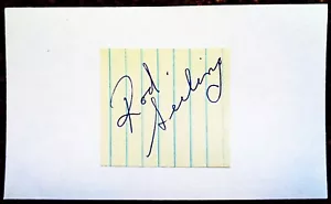 Signed ROD SEILING Cut Index Autograph NY Rangers / Toronto Maple Leafs / etc. - Picture 1 of 1