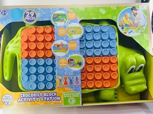 Boley Roo Crew: Crocodile Block Activity Station - 29 Pieces - Picture 1 of 2