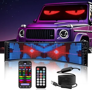 120MM*600MM LED RGB Display Laufschrift Auto Werbetafel Programmierbar Faltbar - Bild 1 von 10