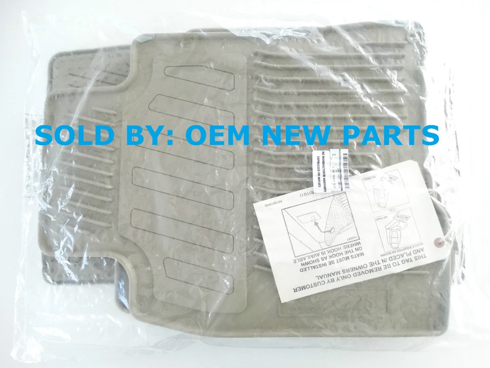 2007-2015 Infiniti G25 Sedan All Season Floor Mats Rubber BEIGE 999E1-JX003BE  Foto 1 de 4