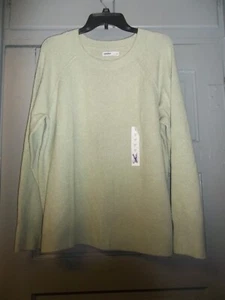 New Womens Size XL Sonoma Crew Neck Light Green Pullover Sweater - Picture 1 of 2