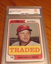MERV RETTENMUND****1974 TOPPS-----MINT 6----REDS----Set BREAK #585--MAD DOG
