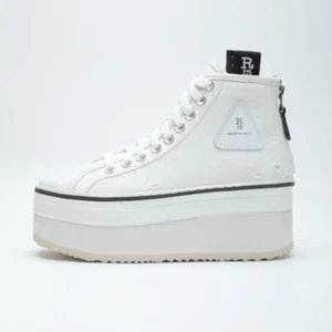 Zapatos de plataforma antiguos R13, zapatos informales con cordones de caña alta, zapatos para mujer elevadores - Imagen 1 de 26
