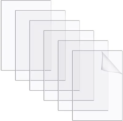 SIGNVENTURE Rectangular Clear Acrylic Perspex Sheet Plastic Acrylic Board Cast Plastic Glass