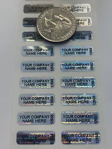 QTY 500 Small! Custom Printed Tamper Evident Security Void Hologram Stickers - Picture 1 of 4
