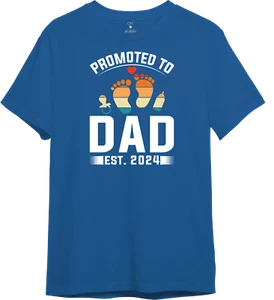 Custom Shirt New Daddies Gift for new dads Est 2024 Welcome T Shirt Tee - Picture 1 of 8