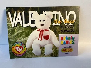 TY Beanie Babies BBOC Card - Series 3 - #18 Valentino - Picture 1 of 2