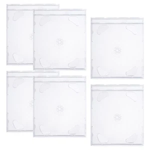6 Pcs CD-Hülle Tragbare CD-Hüllen Aufbewahrungsbehälter Für DVD-Halter - Afbeelding 1 van 12