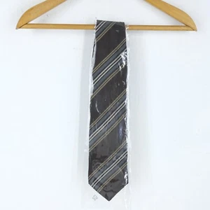 Cravatta Giorgia Armani Taglia One Size Uomo Logo Comodo Cotone Pratico Marrone - Imagen 1 de 3